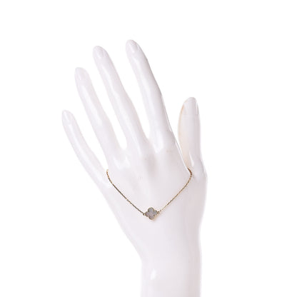 Van Cleef & Arpels 18K Yellow Gold Mother of Pearl Sweet Alhambra Bracelet 2 of 7