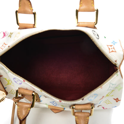 Louis Vuitton Monogram Multicolor Speedy 30 White 5 of 9