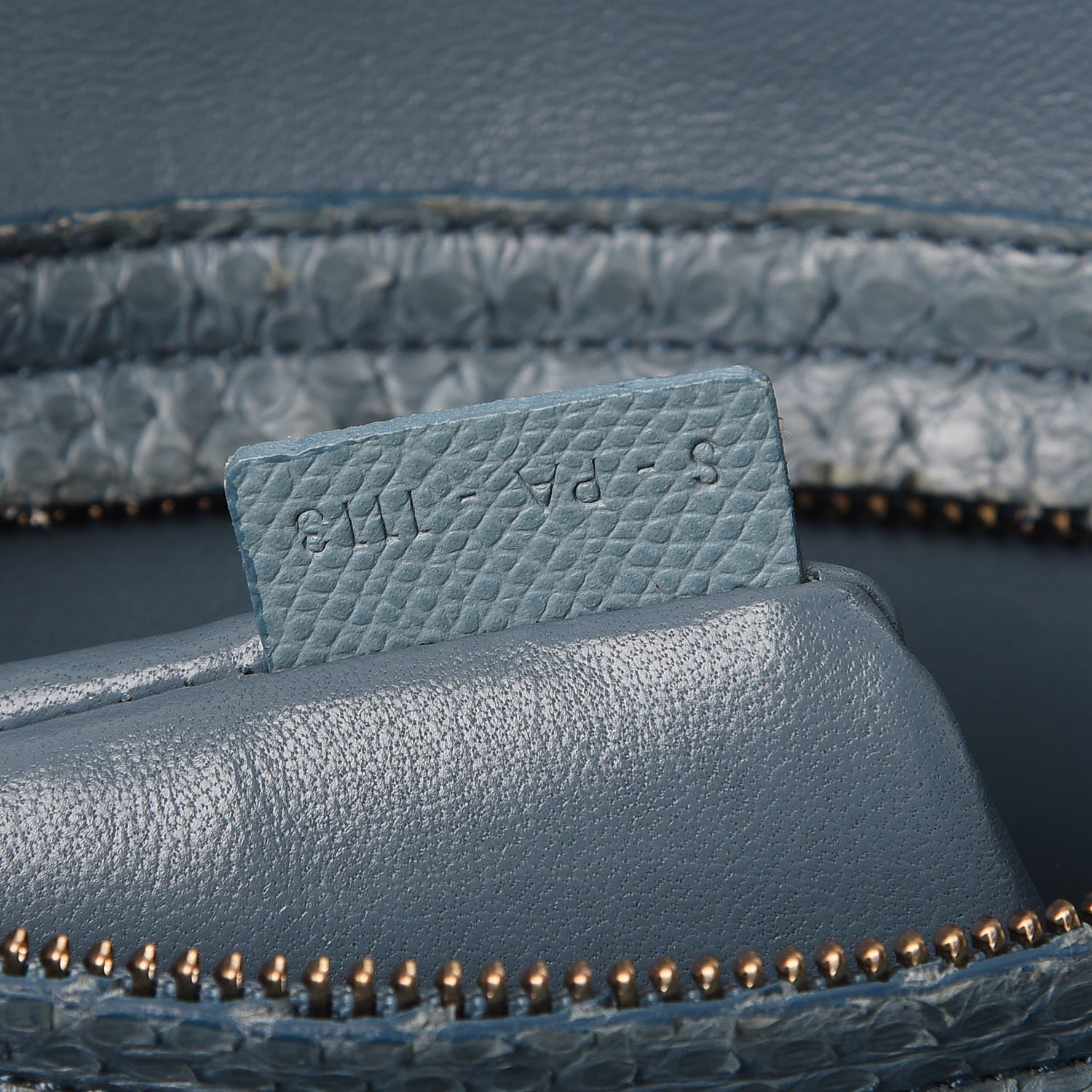 Celine Python Medium Phantom Luggage Blue 7 of 14