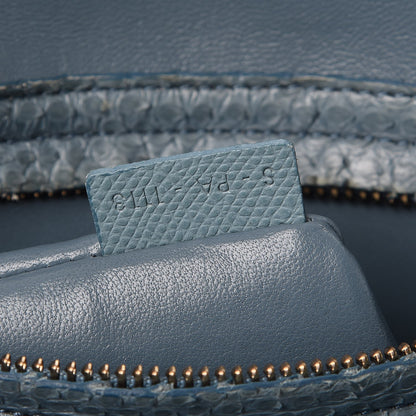 Celine Python Medium Phantom Luggage Blue 7 of 14