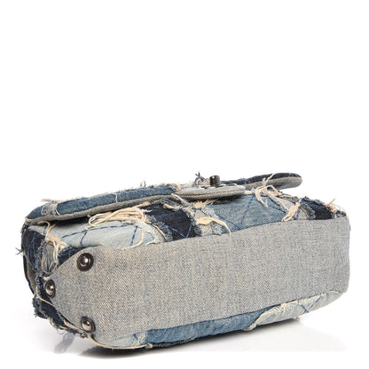 Chanel Denim Patchwork Paris Dallas Single Flap Blue 3 of 7