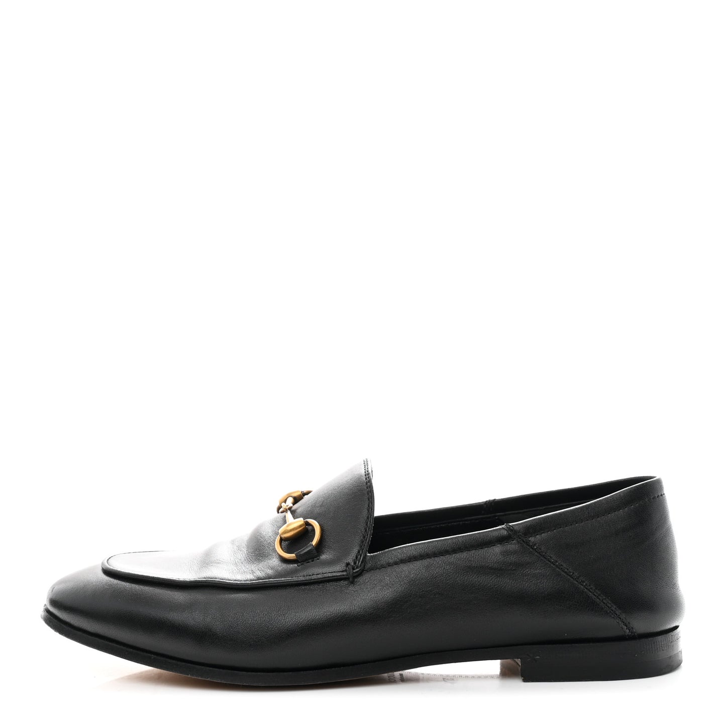 Lambskin Womens Brixton Horsebit Loafers 37.5 Black