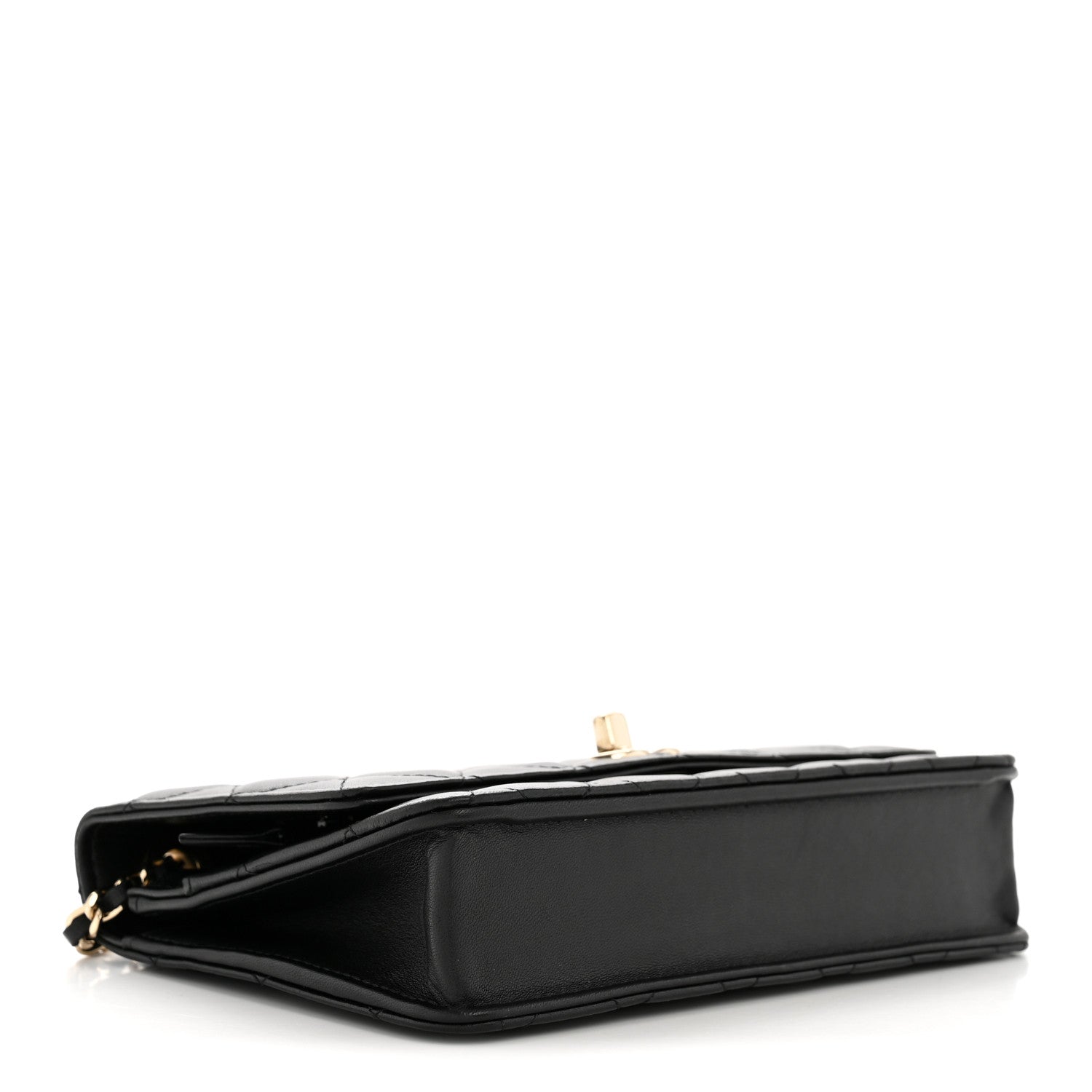 Chanel Lambskin Quilted Trendy CC Wallet On Chain WOC Black 4 of 13
