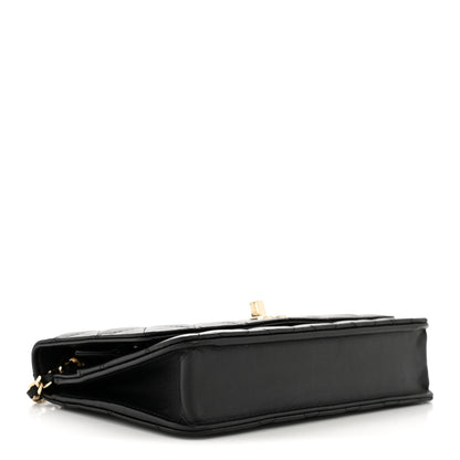 Chanel Lambskin Quilted Trendy CC Wallet On Chain WOC Black 4 of 13