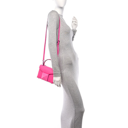 Valentino Garavani Nappa Tonal Monochrome Mini One Stud Top Handle Bag Pink PP 2 of 9