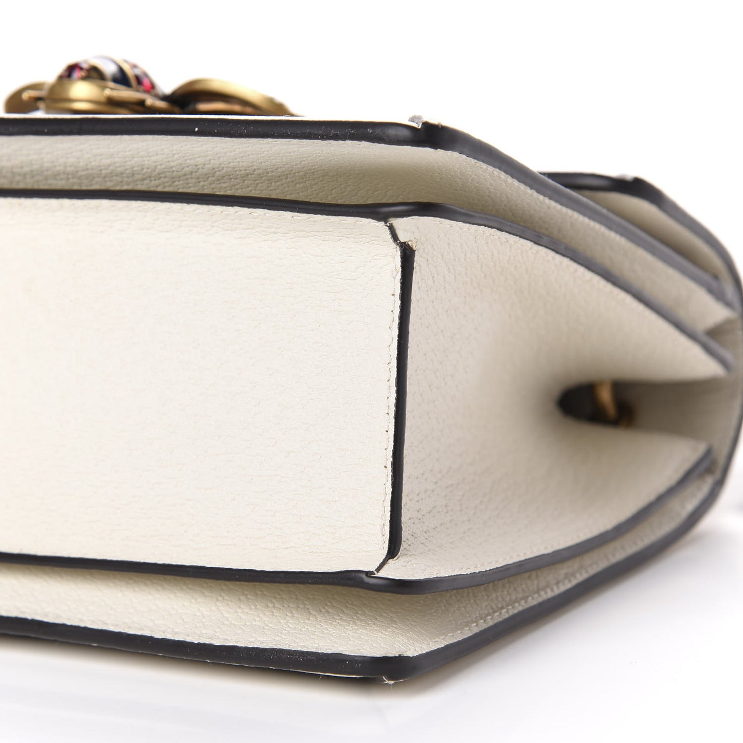 GG Supreme Monogram Small Queen Margaret Top Handle Bag White