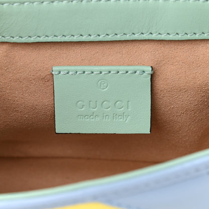 Gucci Calfskin Matelasse Diagonal Super Mini GG Marmont Shoulder Bag Multicolor Pastel 6 of 11