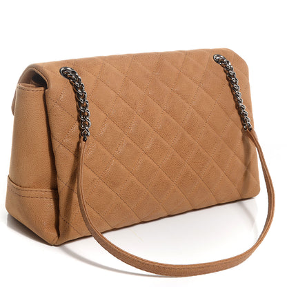 Chanel Iridescent Caviar Medium Lady Pearly Flap Beige 3 of 9