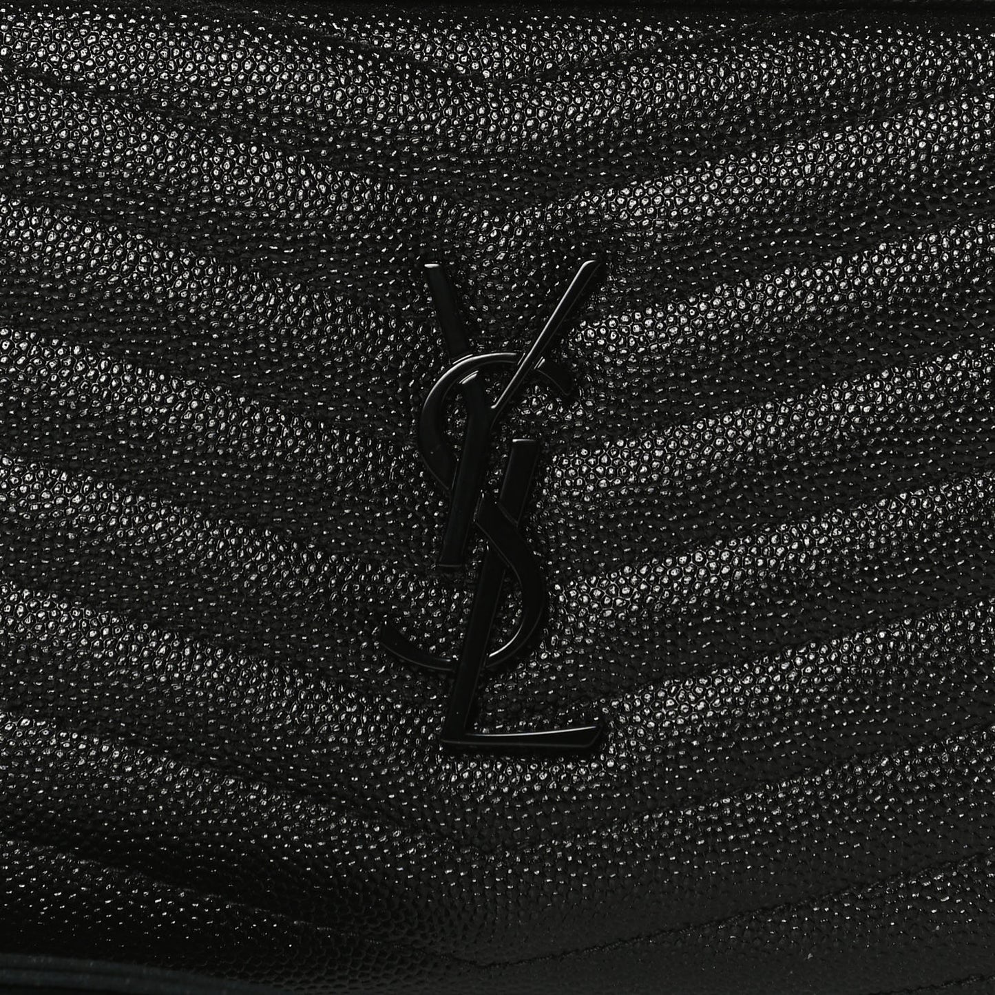 Grain De Poudre Matelasse Monogram Mini Lou Camera Bag Black