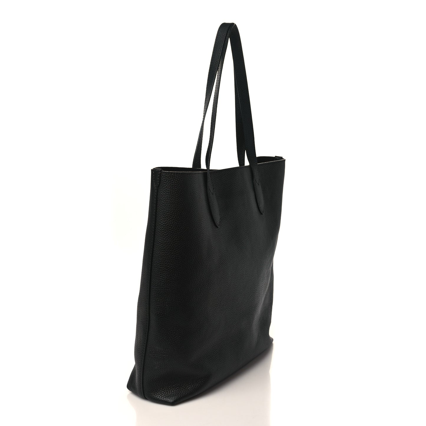 Grainy Calfskin Remington Tote Black