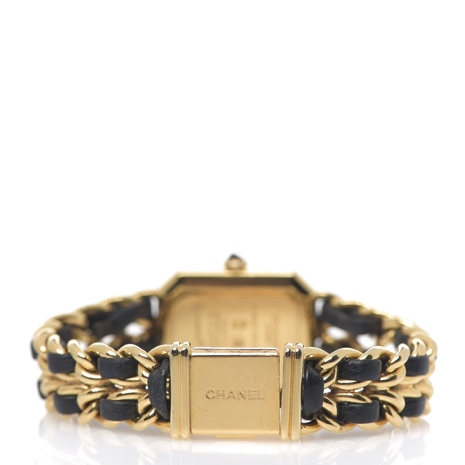 Chanel Stainless Steel Lambskin 20mm Chain Premiere Quartz Watch Gold M 3 of 9