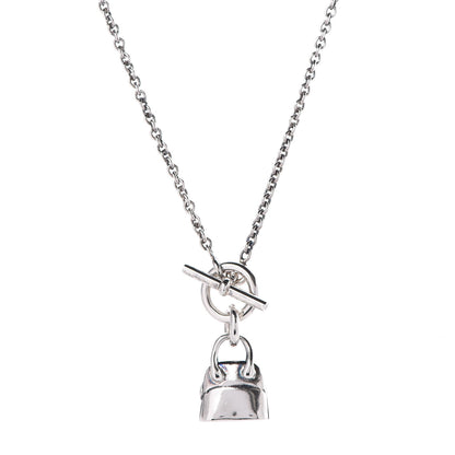 Hermes Sterling Silver Bolide Charm Pendant Necklace 4 of 5