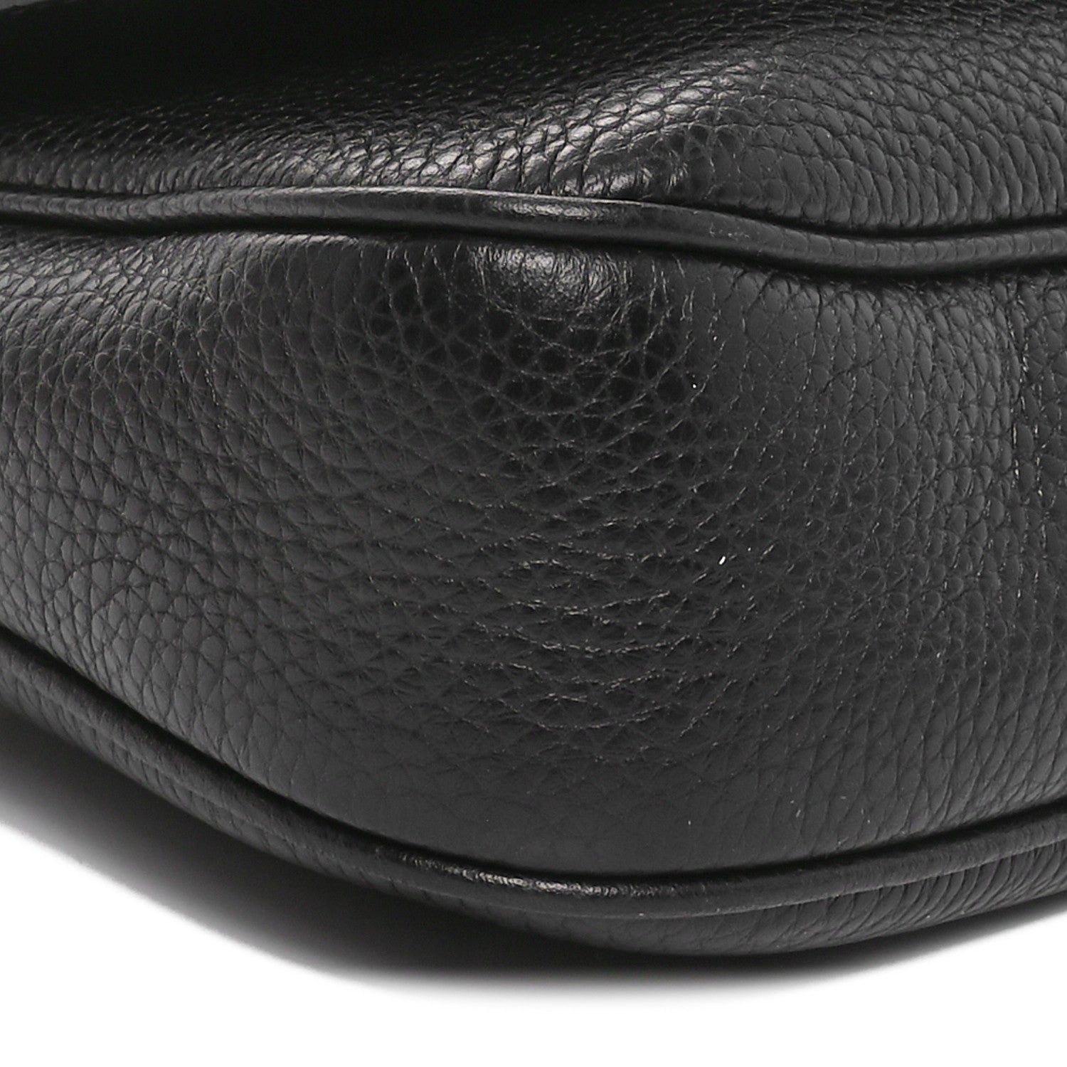 Gucci Pebbled Calfskin Medium Soho Flap Crossbody Black 9 of 10
