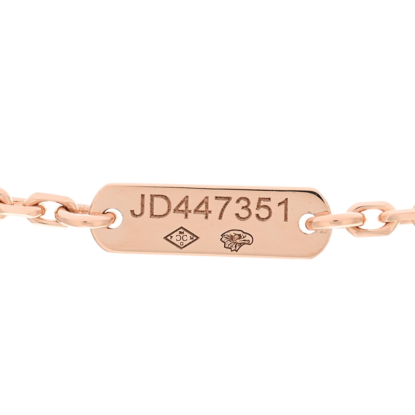 18K Rose Gold Diamond Pink Sapphire Small Frivole Pendant Necklace