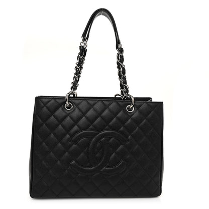 Chanel Caviar Quilted Grand Shopping Tote GST Black 1 of 10