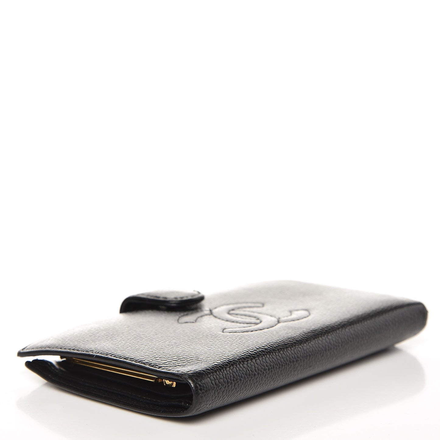 Caviar Timeless CC French Wallet Black