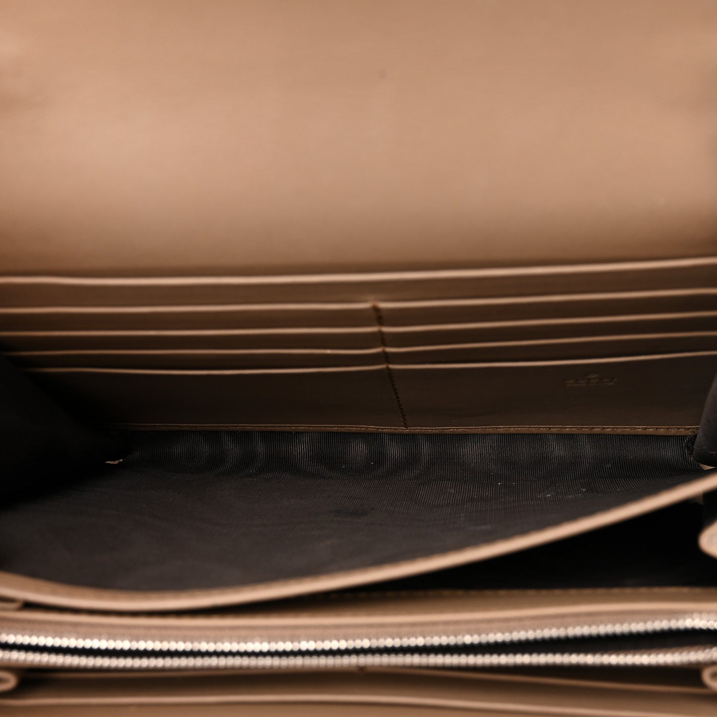 GG Supreme Monogram Mini Dionysus Chain Wallet Beige Taupe