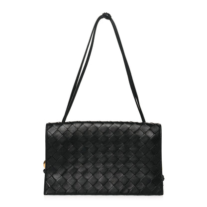 Bottega Veneta Nappa Intrecciato Trio Pouch On Strap Black 1 of 10
