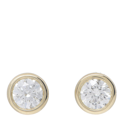 Tiffany 18K Yellow Gold Diamond 1.22ctw Elsa Peretti Diamonds By The Yard Earrings 1 of 3