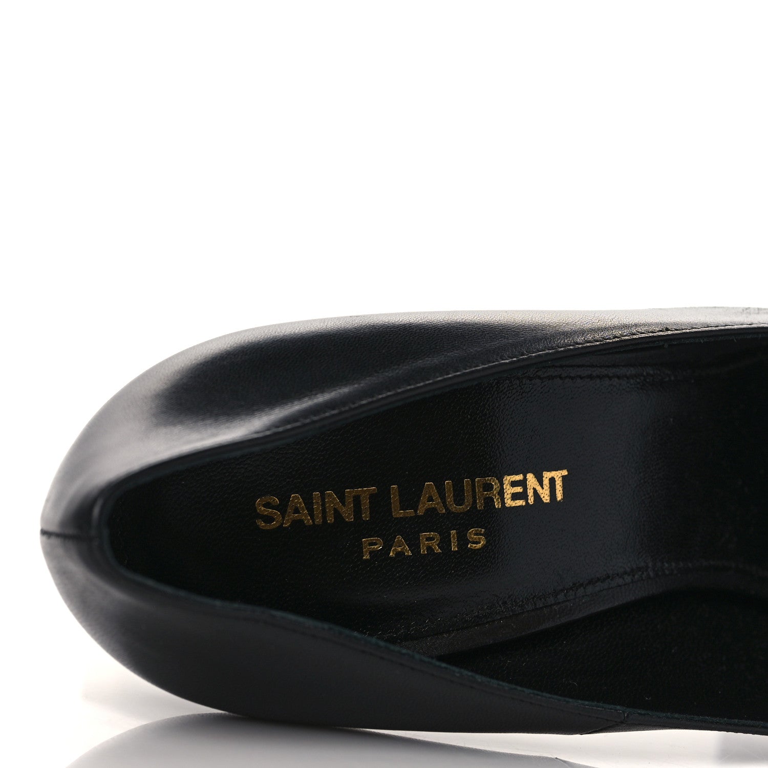 Saint Laurent Calfskin Opyum 100 Pumps 39 Black 8 of 10
