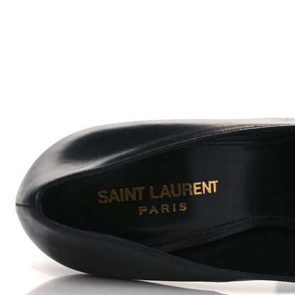 Saint Laurent Calfskin Opyum 100 Pumps 39 Black 8 of 10