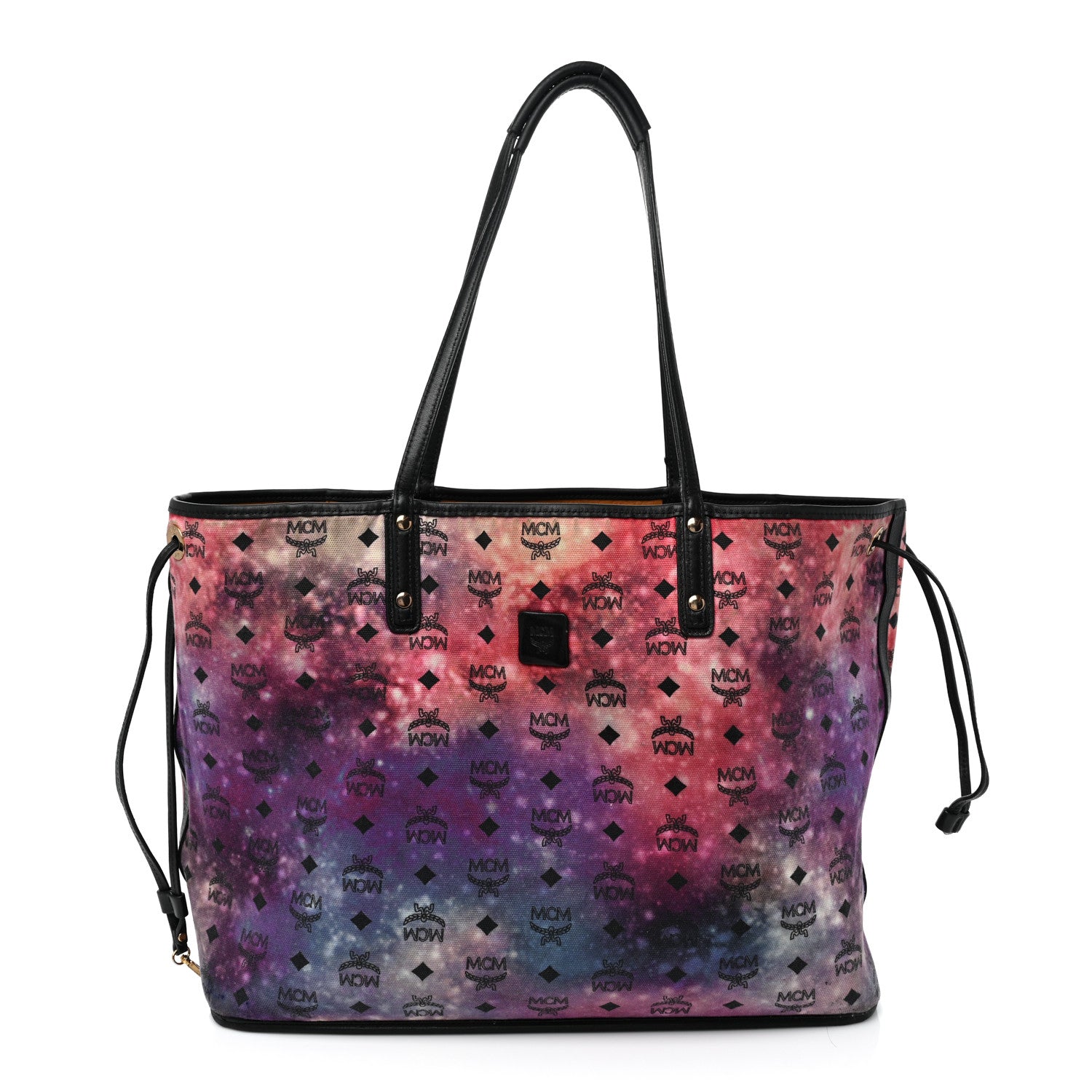 MCM Galaxy Visetos Medium Project Reversible Shopper Tote Cognac Multicolor 2 of 25