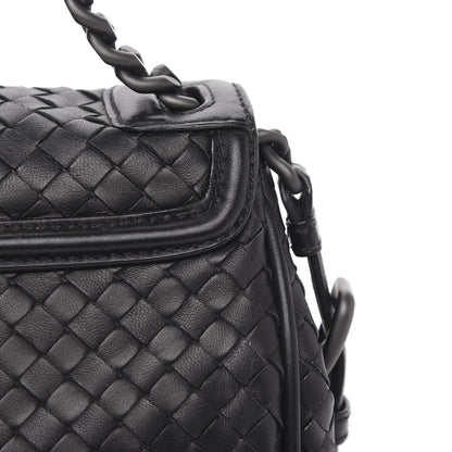 Bottega Veneta Nappa Intrecciato Rialto Shoulder Bag Black 11 of 13