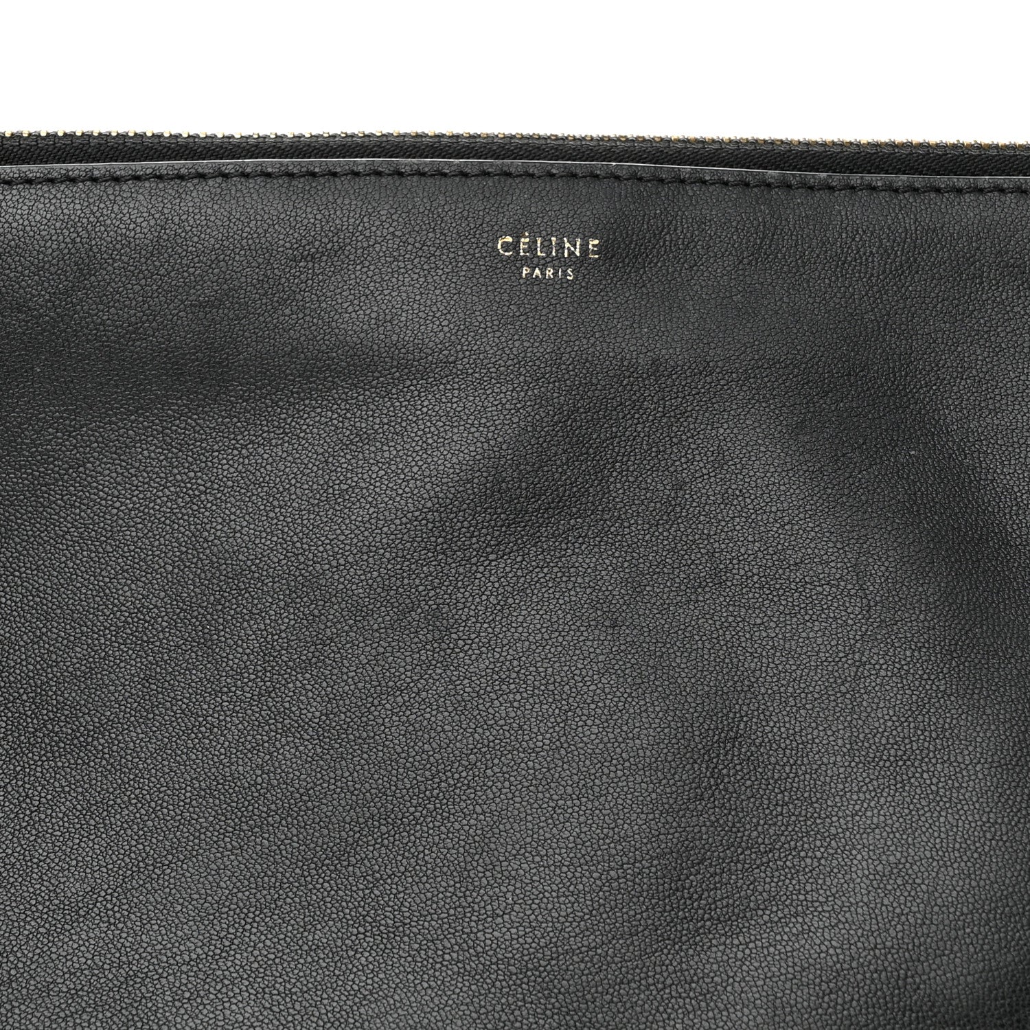Celine Lambskin Small Trio Crossbody Bag Black 9 of 14