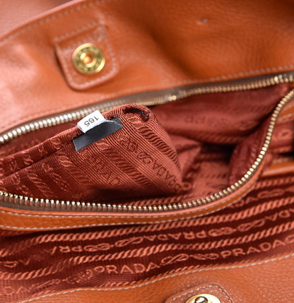 Prada Vitello Daino Tote Caramel 9 of 15