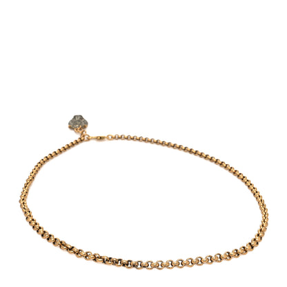 Gucci Metal Crystal Thiara Chain Belt Aged Gold 2 of 4