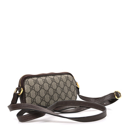 Gucci GG Supreme Monogram Web Mini Ophidia GG Bag Brown 3 of 12