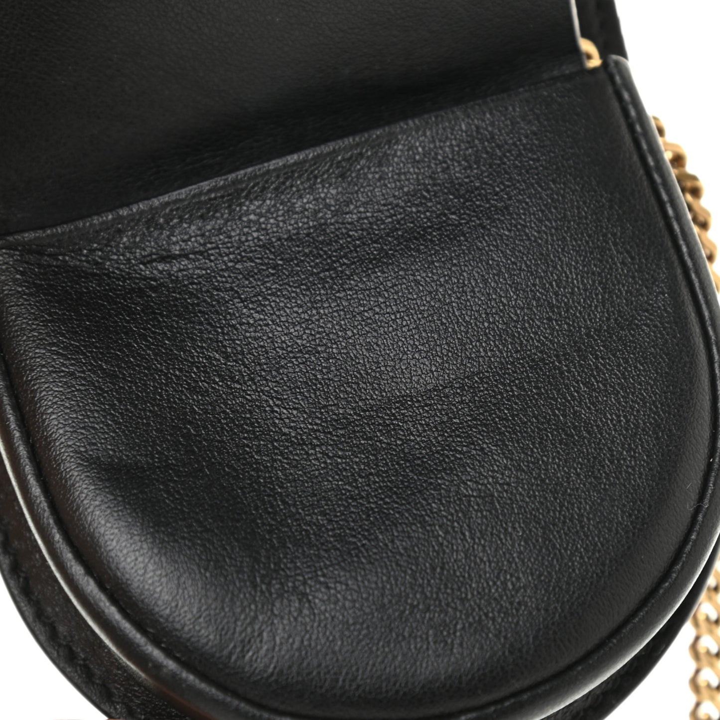 Patent Crocodile Embossed Monogram Baby Kaia Crossbody Bag Black