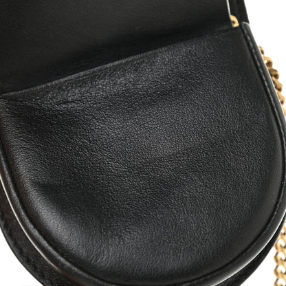 Saint Laurent Patent Crocodile Embossed Monogram Baby Kaia Crossbody Bag Black 10 of 10