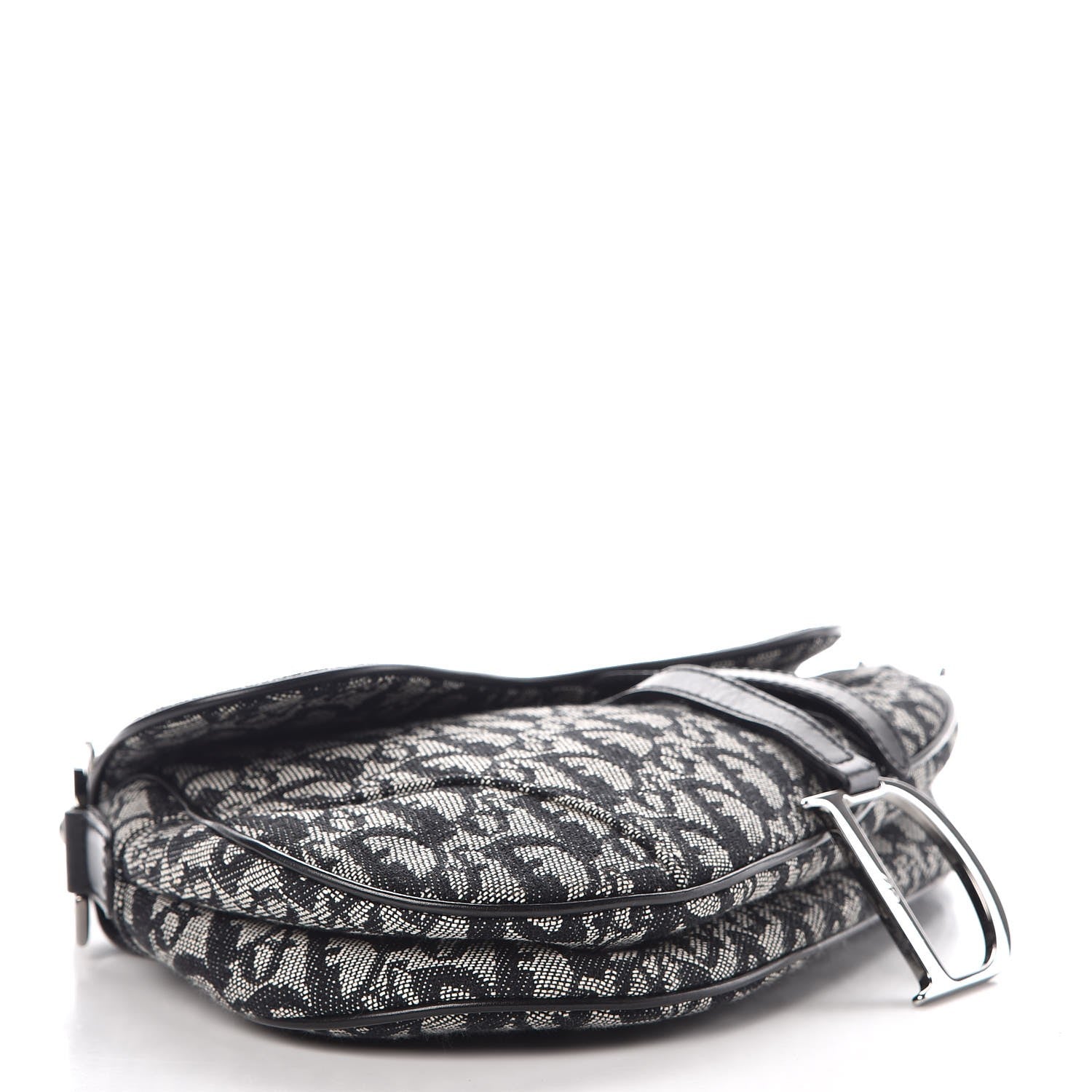 Christian Dior Monogram Saddle Bag Black 4 of 7