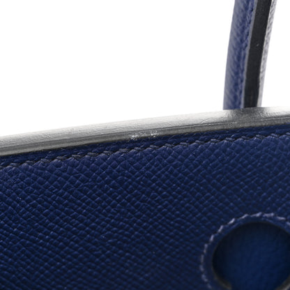 Hermes Epsom Birkin 30 Bleu Saphir 13 of 14