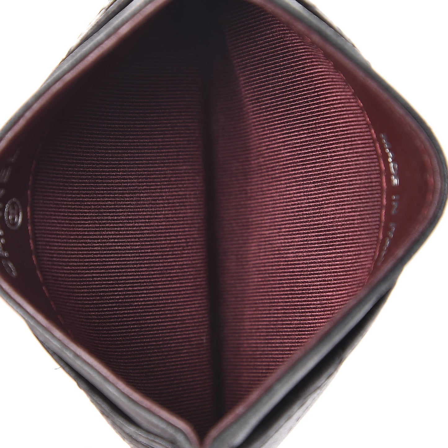 Lambskin Quilted Card Holder Black