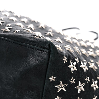 Jimmy Choo Calfskin Sasha Star Studded Tote Black 11 of 17