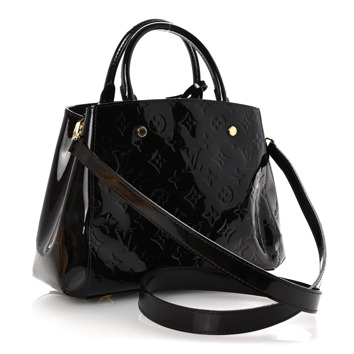 Louis Vuitton Vernis Montaigne BB Amarante 3 of 9