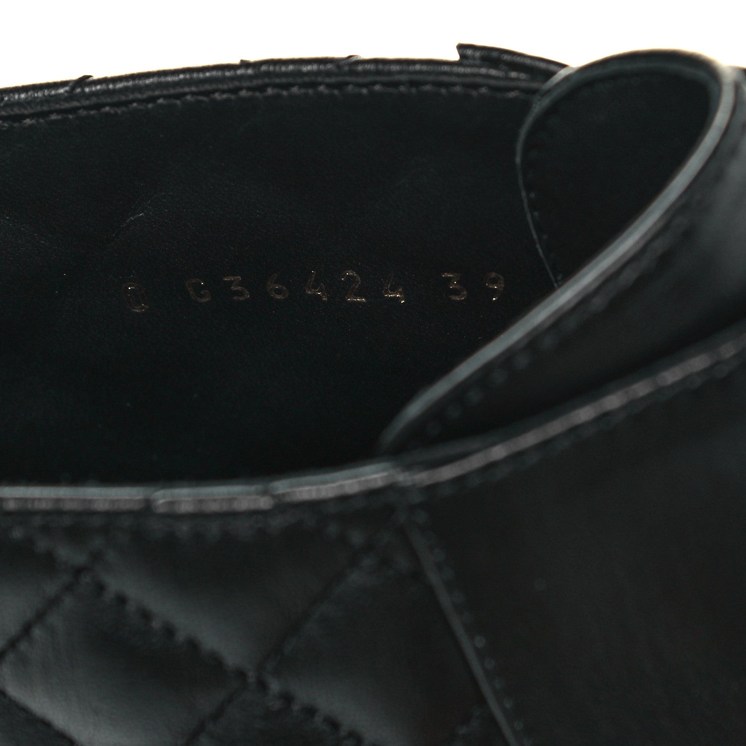 Chanel Shiny Lambskin Quilted Lace Up Combat Boots 39 Black 7 of 8