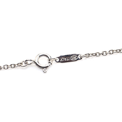 Tiffany Sterling Silver Atlas Cube Pendant Necklace 3 of 5
