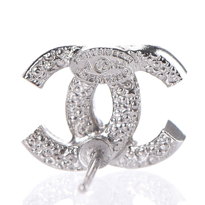 Chanel Crystal CC Earrings Silver 4 of 5