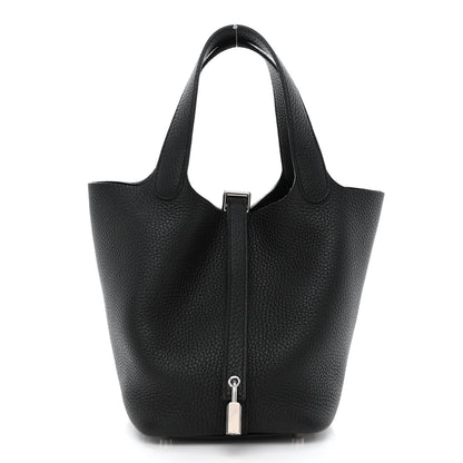 Hermes Taurillon Clemence Picotin Lock 18 PM Black 1 of 10