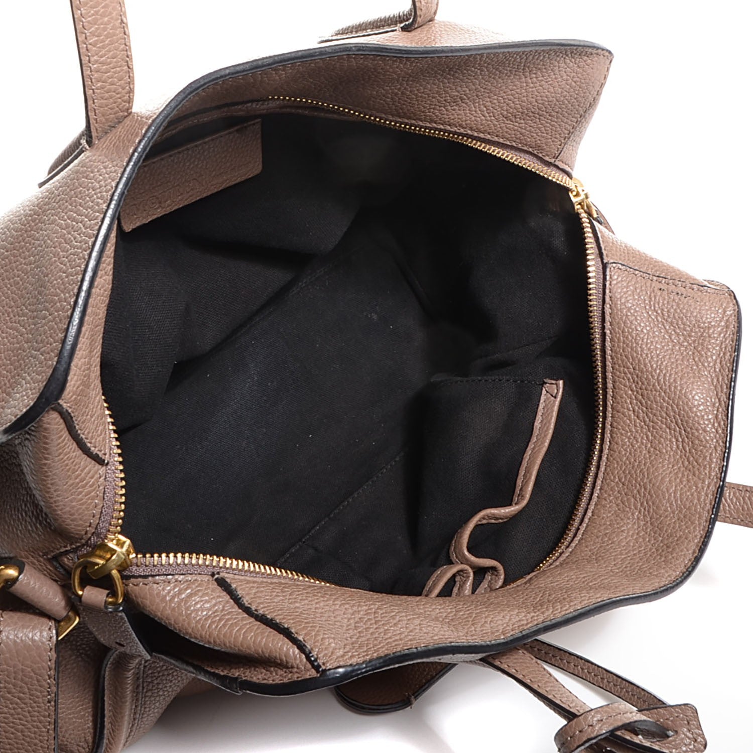 Alexander McQueen Pebbled Calfskin Small Skull Padlock Zip Around Tote Taupe 5 of 10