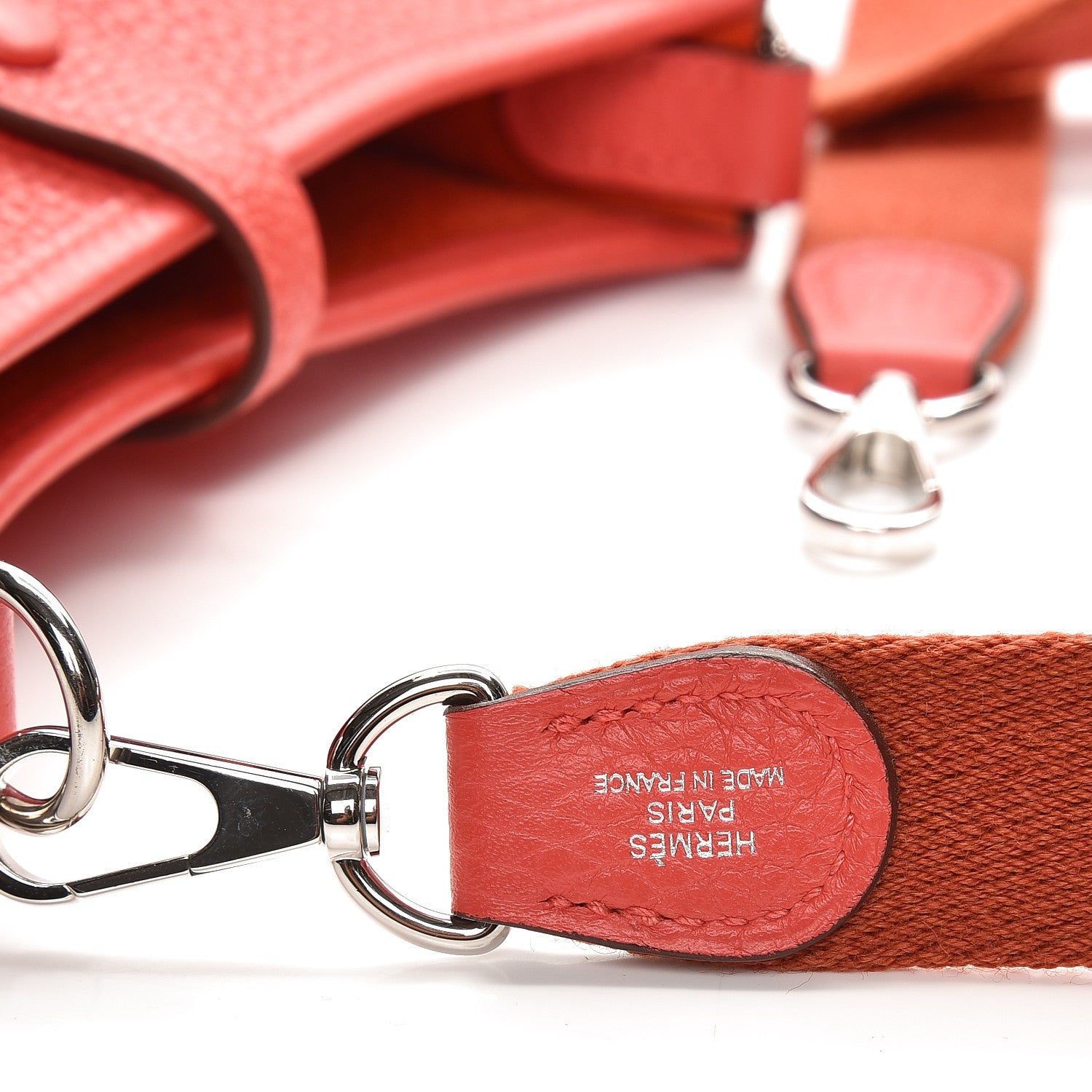 Hermes Taurillon Clemence Amazone Evelyne TPM Rouge Pivoine 7 of 7