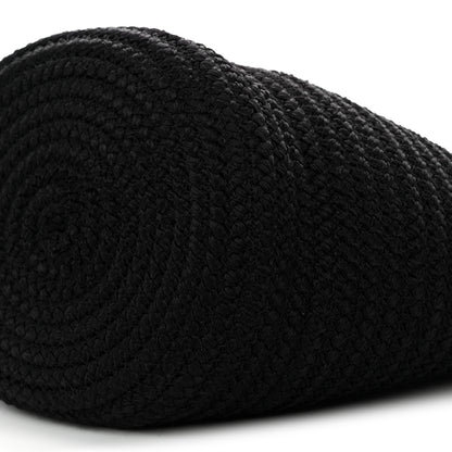 Balenciaga Nylon Lambskin Woven Ibiza Basket With Strap Black 9 of 9