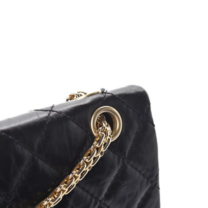 Chanel Aged Calfskin Quilted 50th Anniversary 2.55 Reissue 226 Flap Black 11 of 18