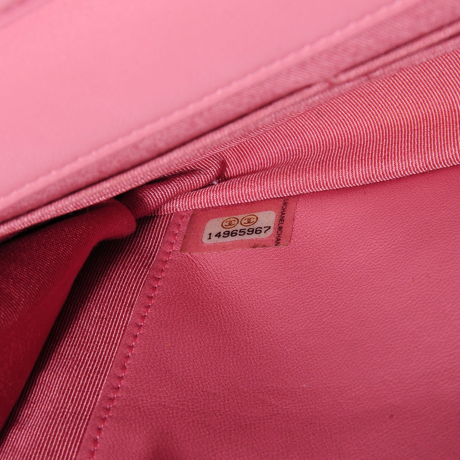 Chanel Lambskin Wallet On Chain WOC Pink 8 of 8