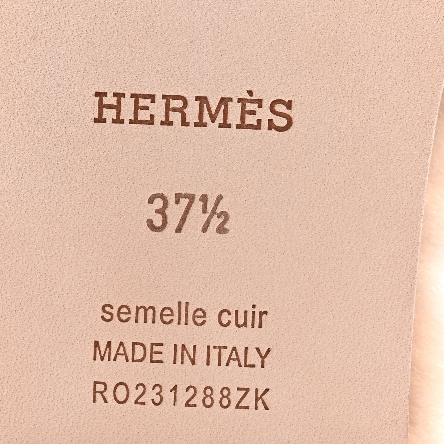 Hermes Woolskin Oran Sandals 37.5 Beige Argile 7 of 8