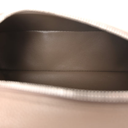 Loro Piana Grained Calfskin L19 Extra Pocket Pouch Warm Mastic 5 of 9
