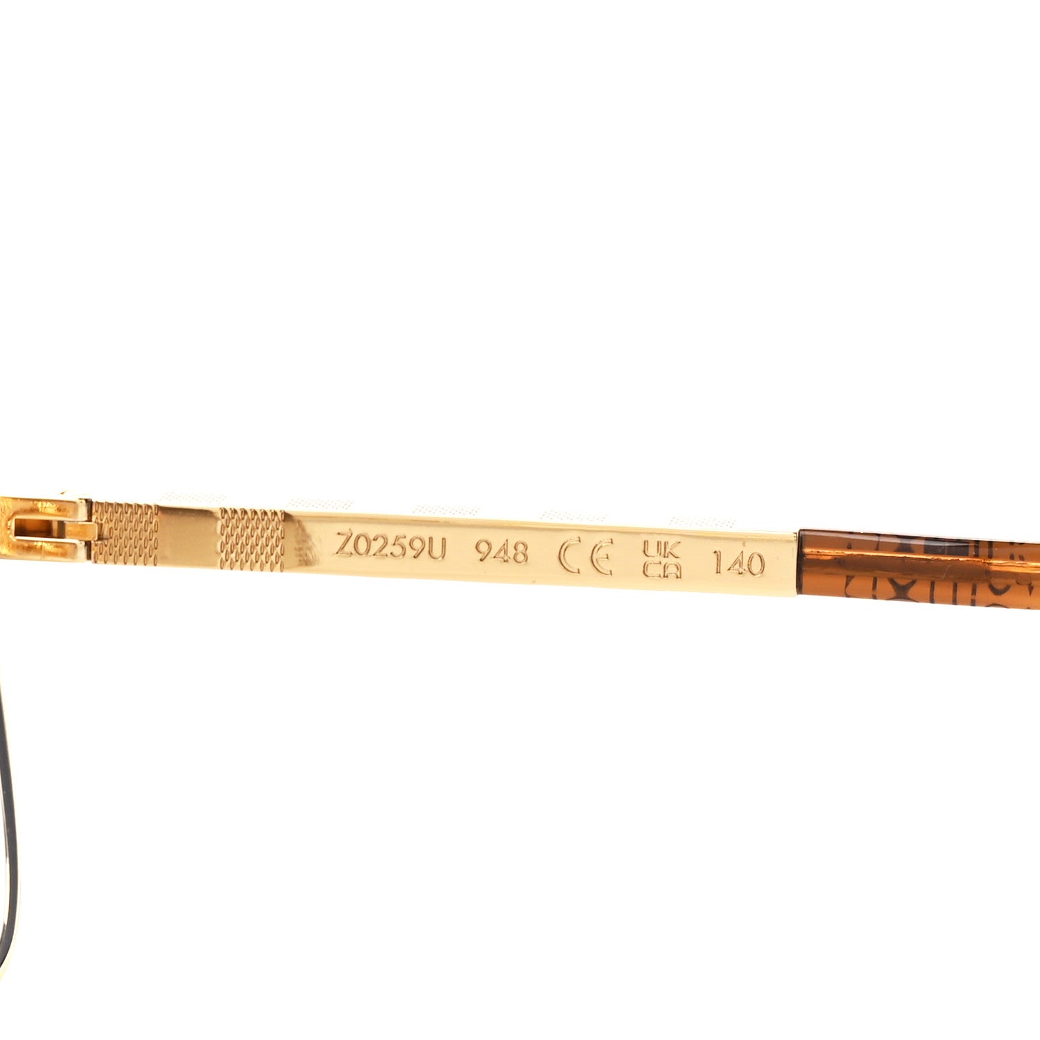 Louis Vuitton Attitude Sunglasses Z0259U Gold 7 of 9